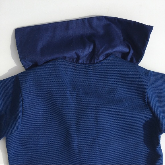 Fawn Togs Matching Sets Vintage Sailor Suit Fawn Togs Size 3 Navy Blue Red Trim Brass Anchor